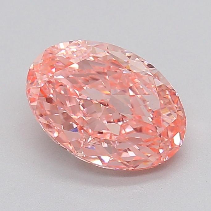 2.06 Ct. Fancy Vivid  Pink Oval Lab Grown Diamond