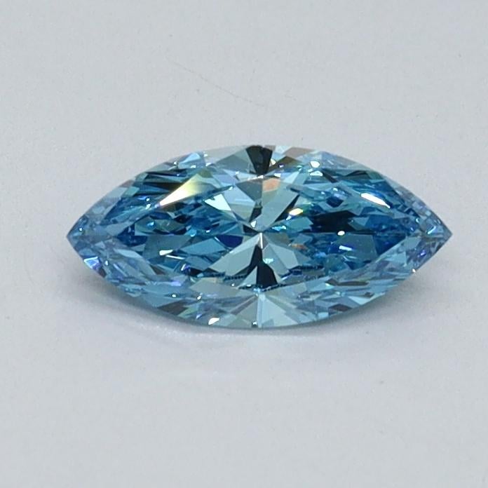 0.34 Ct. Fancy Vivid Malibu Blue Marquise Lab Grown Diamond