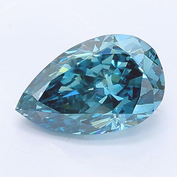 1.06 Ct. Fancy Vivid Blue Pear Lab Grown Diamond
