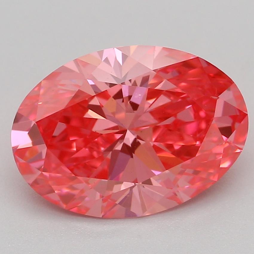 1.55 Ct. Fancy Vivid Pink Oval Lab Grown Diamond