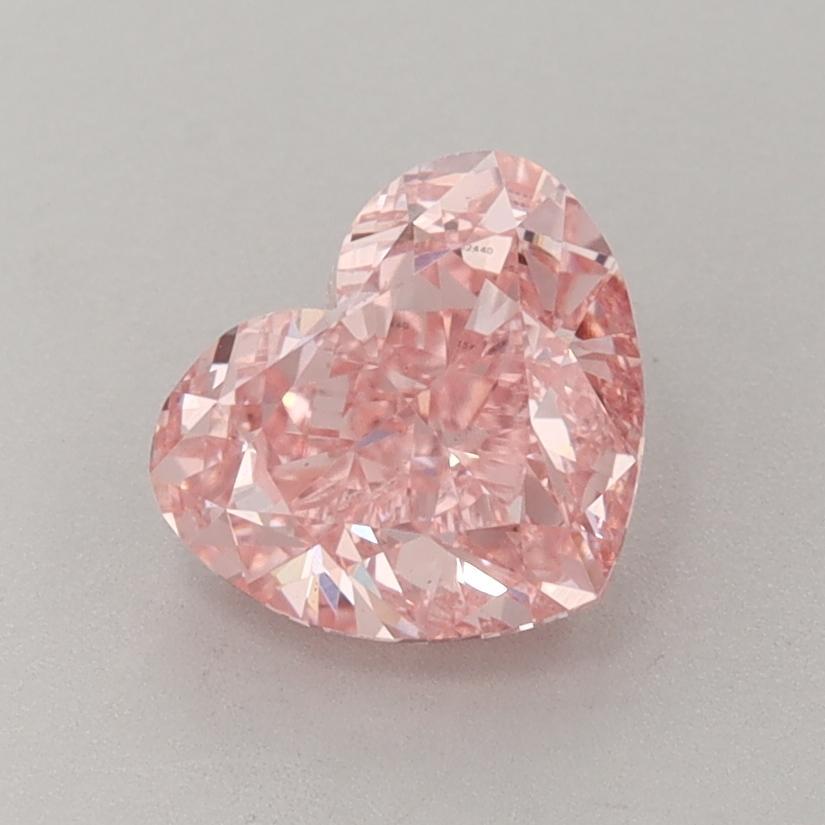 1.65 Ct. Fancy Vivid  Pink Heart Lab Grown Diamond