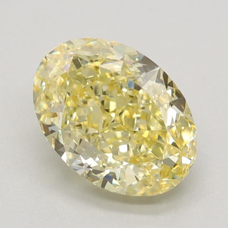 1.53 Ct. Fancy Intense Yellow Oval Lab Grown Diamond