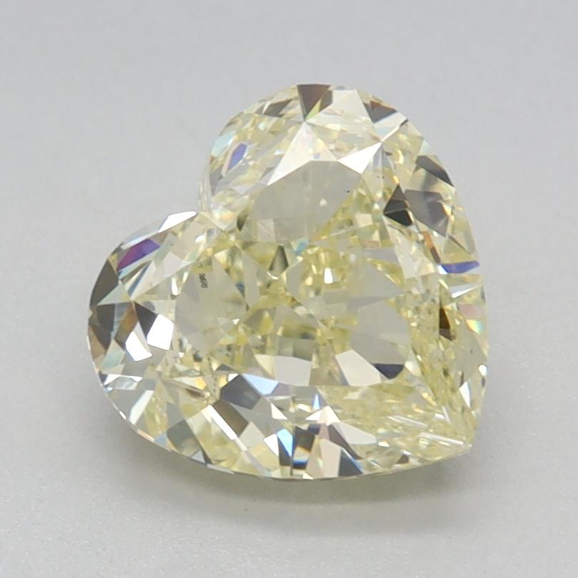 1.46 Ct. Fancy Light Yellow Heart Lab Grown Diamond