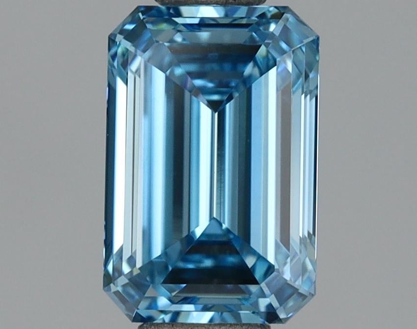 1.10 Ct. Fancy Vivid Blue Emerald Lab Grown Diamond
