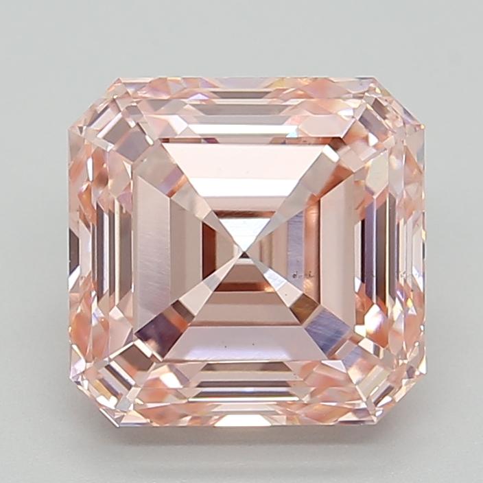 3.50 Ct. Fancy Intense  Pink Asscher Lab Grown Diamond