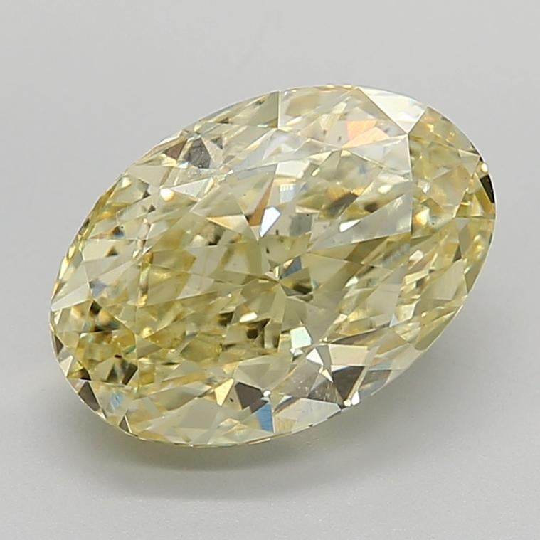 5.03 Ct. Fancy  Yellow Oval Lab Grown Diamond