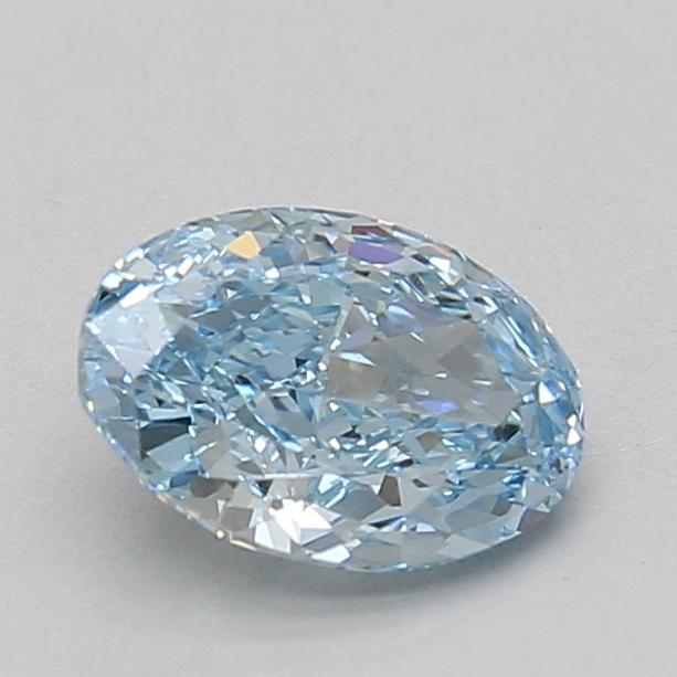 1.28 Ct. Fancy Vivid Blue Oval Lab Grown Diamond