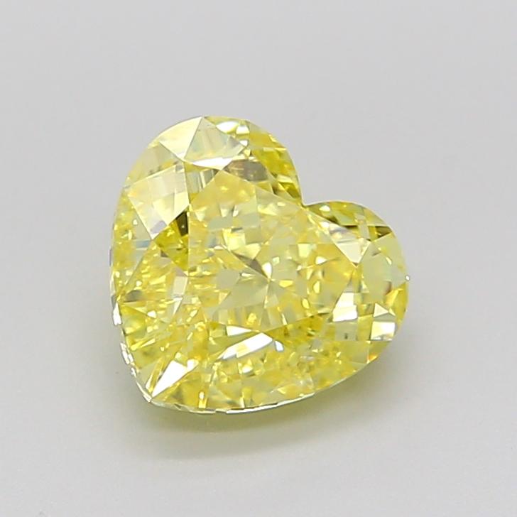 2.01 Ct. Fancy Intense Yellow Heart Lab Grown Diamond