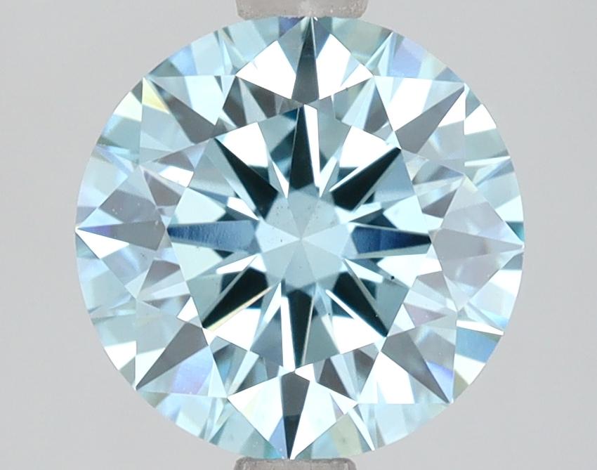 2.51 Ct. Fancy Vivid  Blue Round Lab Grown Diamond