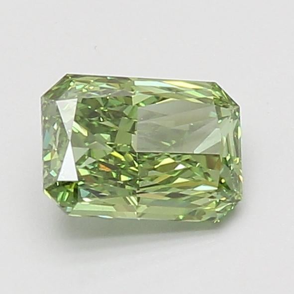 1.10 Ct. Fancy Vivid Green Radiant Lab Grown Diamond