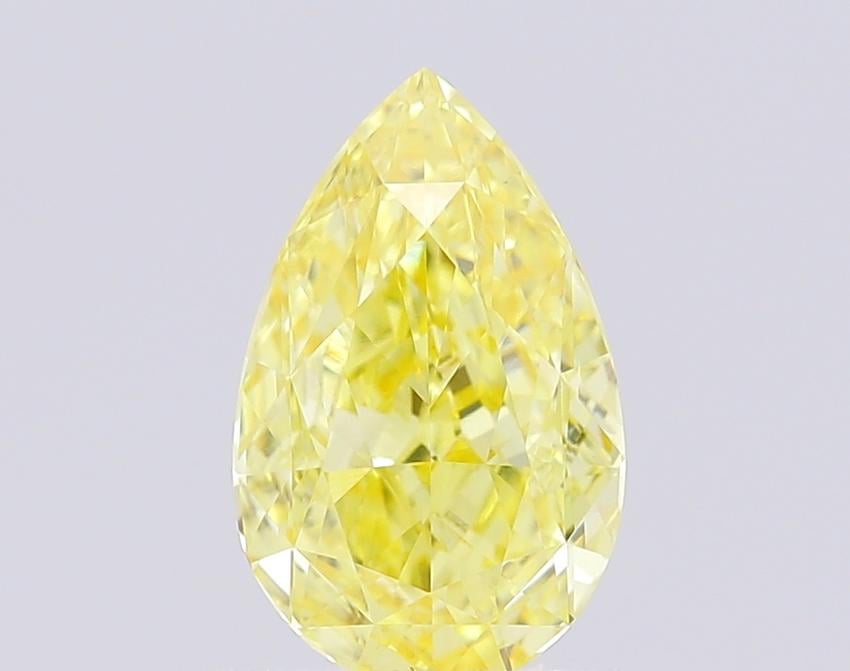 1.25 Ct. Fancy Intense Yellow Pear Lab Grown Diamond