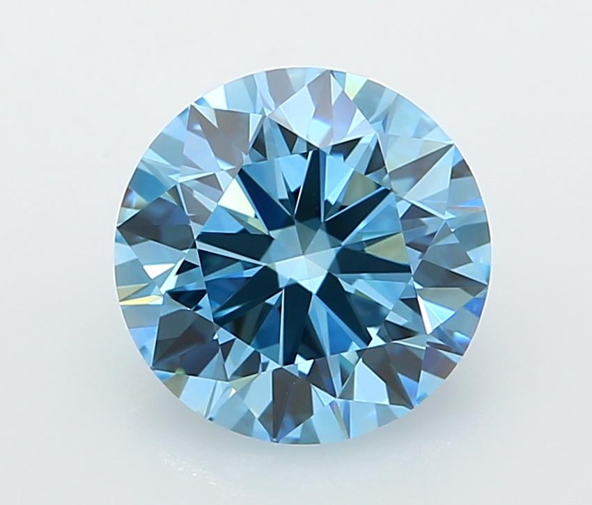 2.50 Ct. Fancy Vivid  Blue Round Lab Grown Diamond