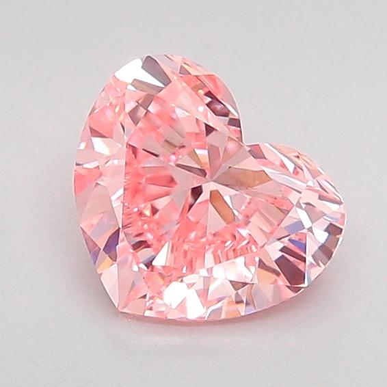 0.97 Ct. Fancy Vivid Pink Heart Lab Grown Diamond