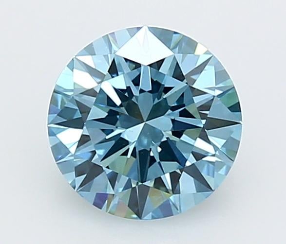 1.49 Ct. Fancy Vivid  Blue Round Lab Grown Diamond