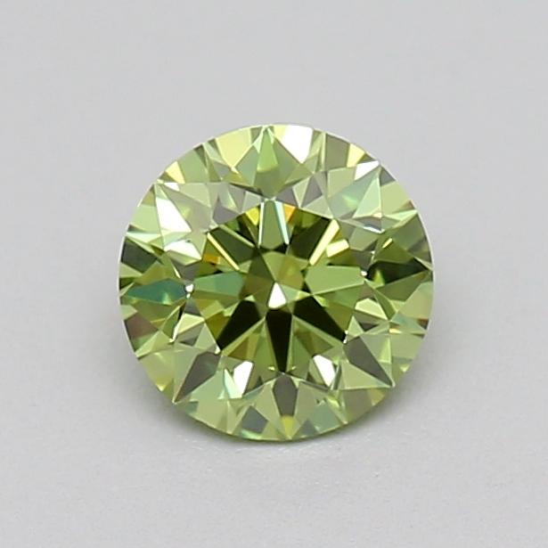 0.27 Ct. Fancy Vivid  Green Round Lab Grown Diamond