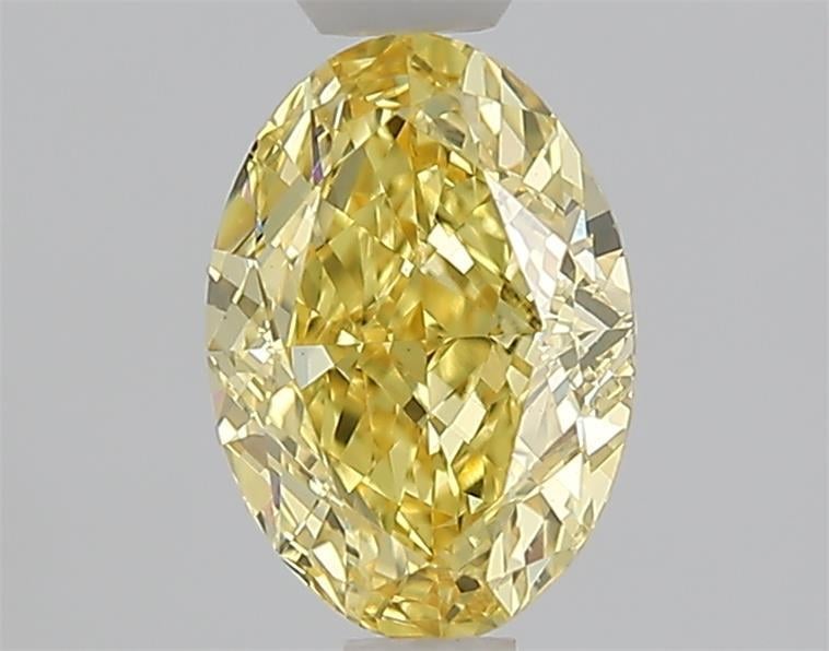 1.12 Ct. Fancy Vivid Yellow Yellow Oval Lab Grown Diamond