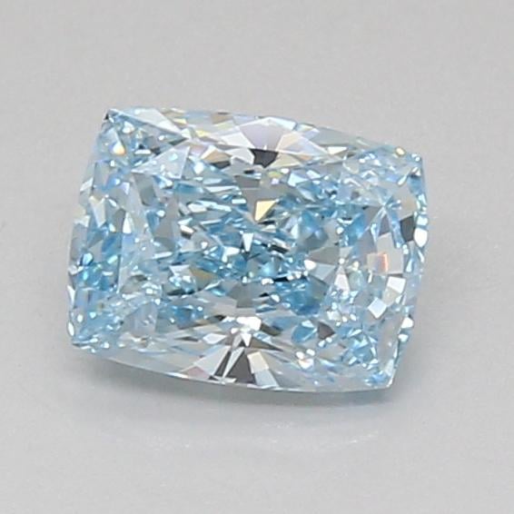 1.06 Ct. Fancy Vivid Blue Cushion Lab Grown Diamond