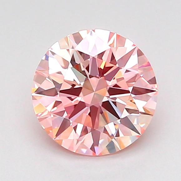 1.09 Ct. Fancy Intense Pink Round Lab Grown Diamond