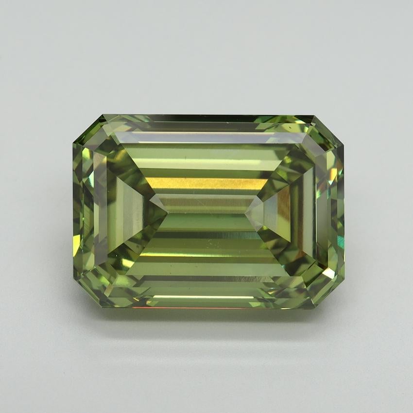 10.31 Ct. Fancy Vivid Green Emerald Lab Grown Diamond