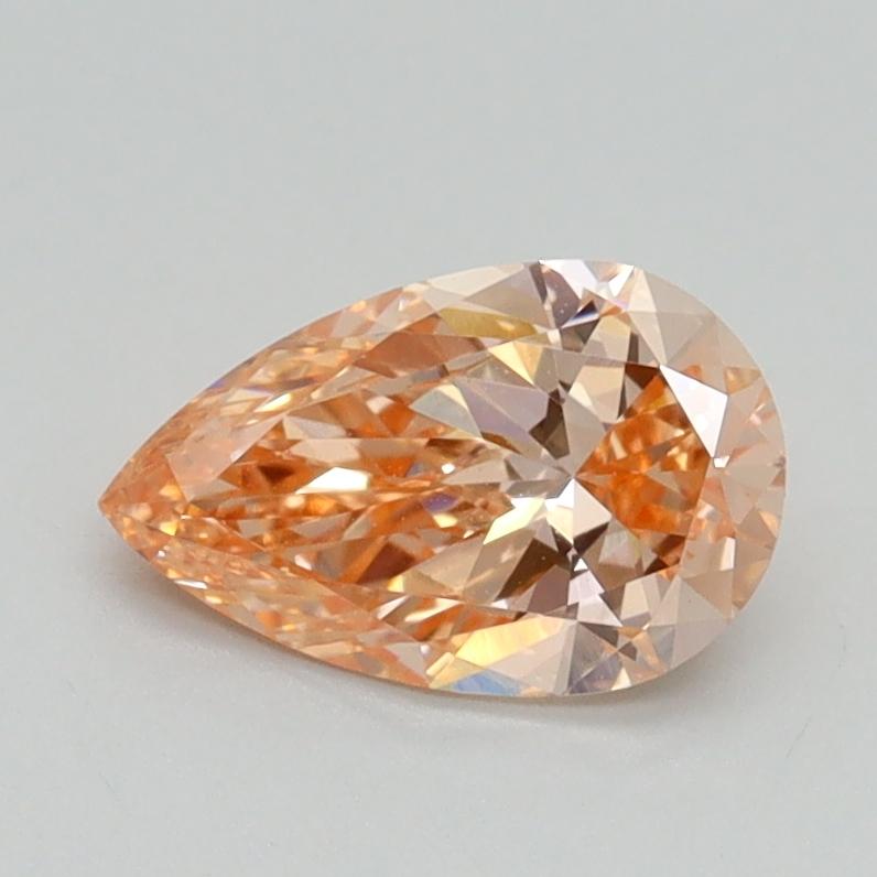 0.84 Ct. Fancy Pinkish Brown Pear Lab Grown Diamond