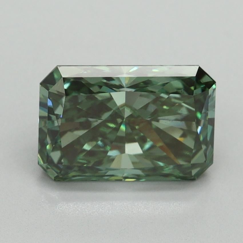 2.53 Ct. Fancy Vivid Green Radiant Lab Grown Diamond