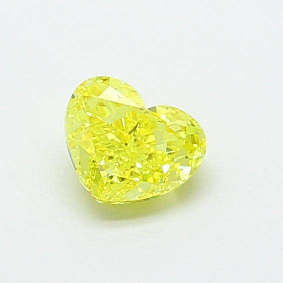 0.59 Ct. Fancy Intense Yellow Heart Lab Grown Diamond