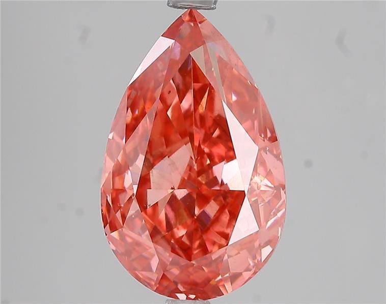 5.01 Ct. Fancy Vivid Pink Pear Lab Grown Diamond