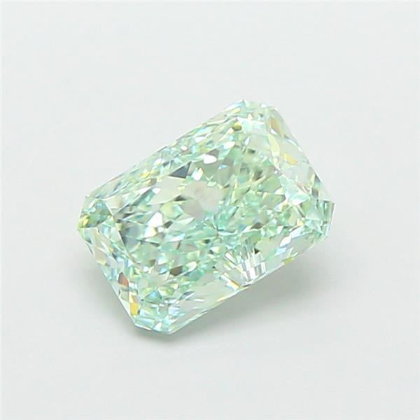 1.05 Ct. Fancy Vivid Green Radiant Lab Grown Diamond