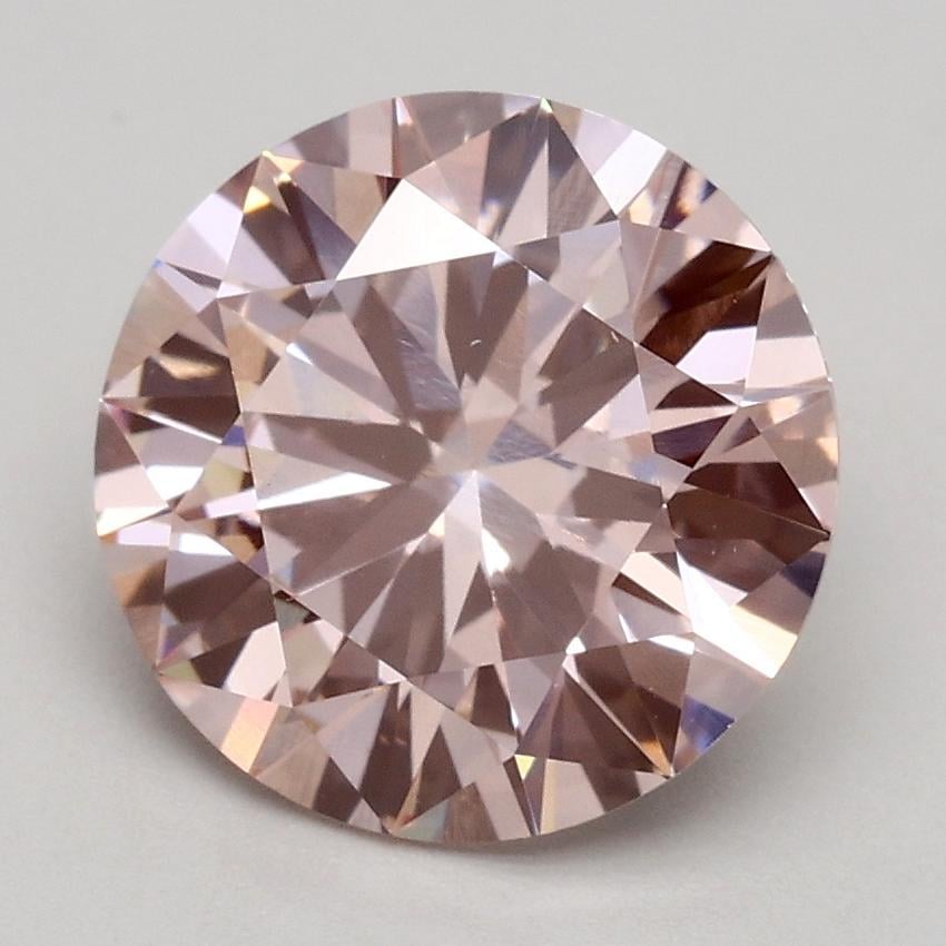 2.02 Ct. Fancy Light Pink Round Lab Grown Diamond