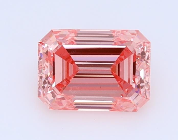 0.55 Ct. Fancy Intense  Pink Emerald Lab Grown Diamond