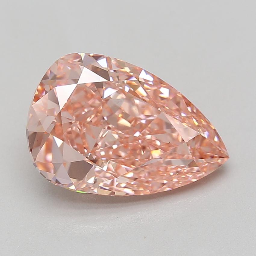 5.07 Ct. Fancy Vivid Pink Pear Lab Grown Diamond