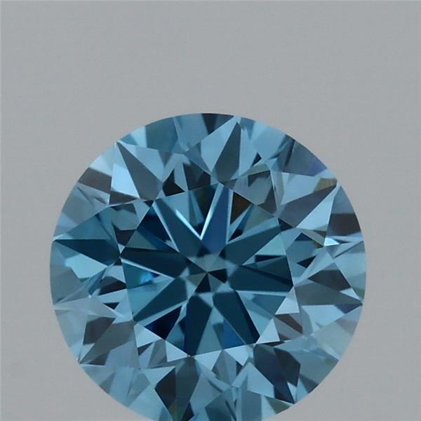 1.07 Ct. Fancy Vivid Blue Round Lab Grown Diamond