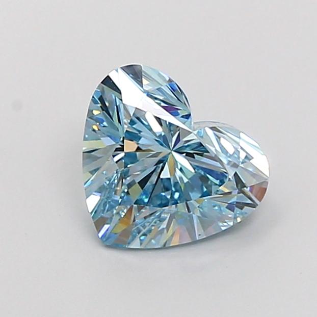 1.88 Ct. Fancy Intense Blue Heart Lab Grown Diamond