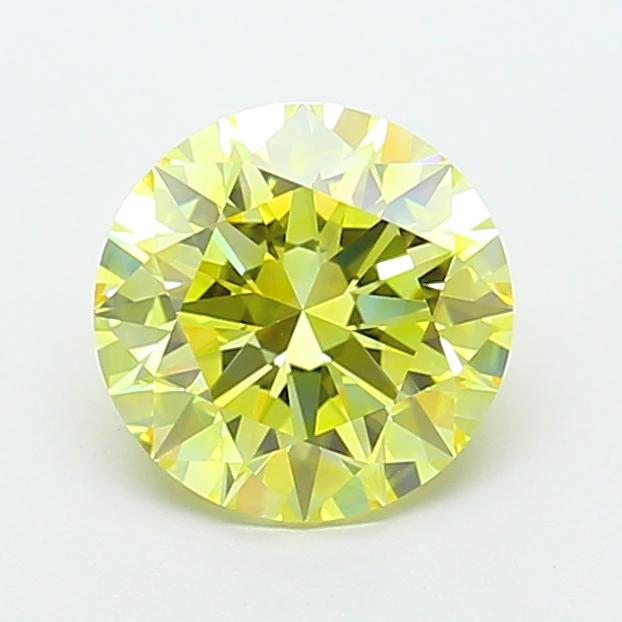 2.05 Ct. Fancy Intense  Yellow Round Lab Grown Diamond