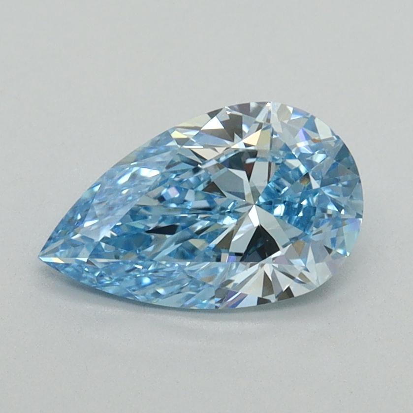 1.00 Ct. Fancy Vivid Blue Pear Lab Grown Diamond