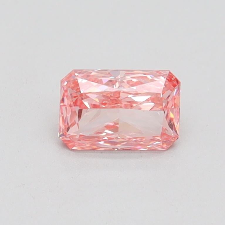 0.51 Ct. Fancy Vivid Pink Radiant Lab Grown Diamond