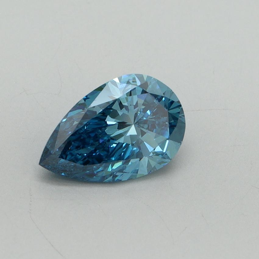 1.28 Ct. Fancy Vivid Blue Pear Lab Grown Diamond