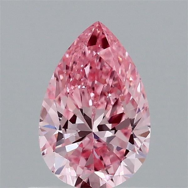 0.74 Ct. Fancy Vivid  Pink Pear Lab Grown Diamond