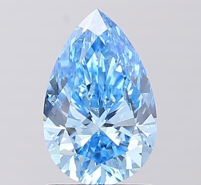 1.50 Ct. Fancy Vivid  Blue Pear Lab Grown Diamond