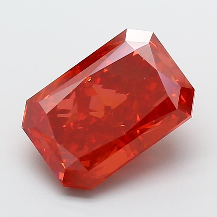 5.02 Ct. Fancy Vivid Red Radiant Lab Grown Diamond