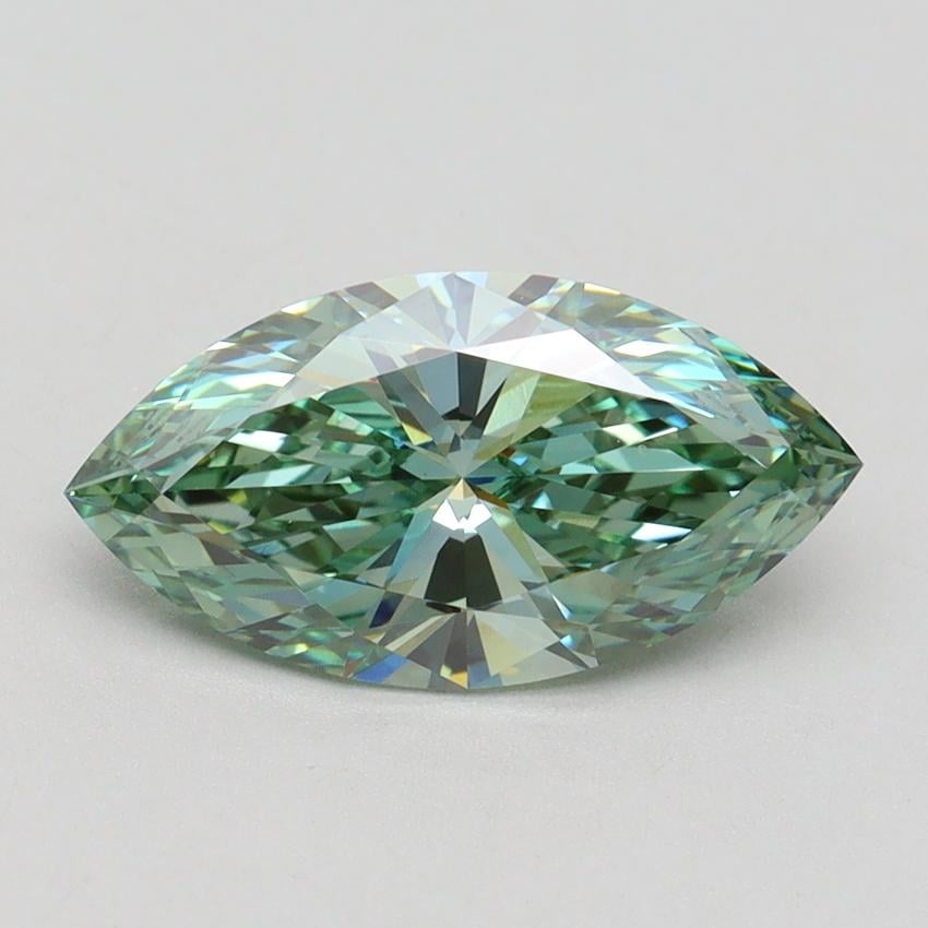 2.00 Ct. Fancy Vivid Green Marquise Lab Grown Diamond