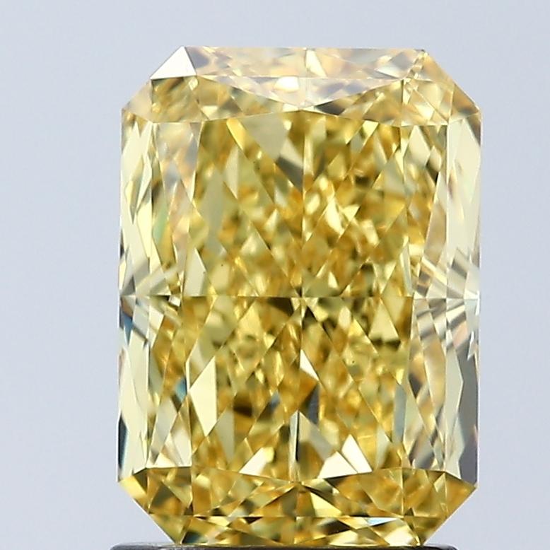 2.06 Ct. Fancy Vivid Yellow Radiant Lab Grown Diamond