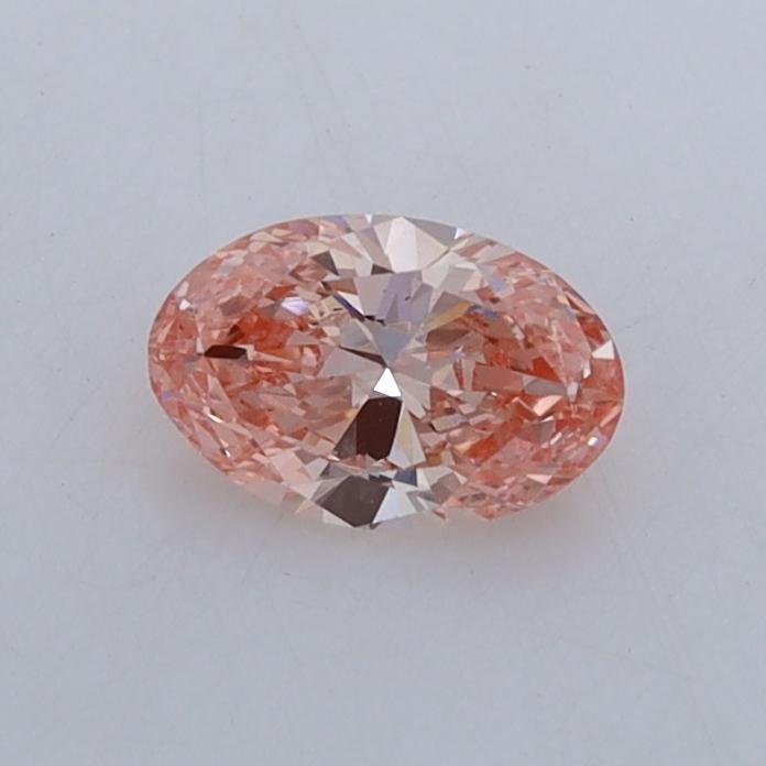 0.44 Ct. Fancy Intense  Pink Oval Lab Grown Diamond