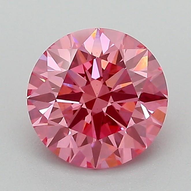 1.26 Ct. Fancy Vivid Pink Round Lab Grown Diamond