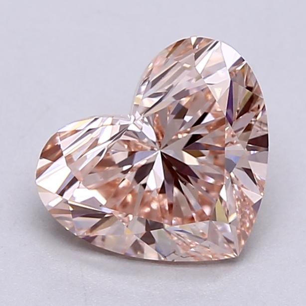 2.35 Ct. Fancy Intense  Pink Heart Lab Grown Diamond