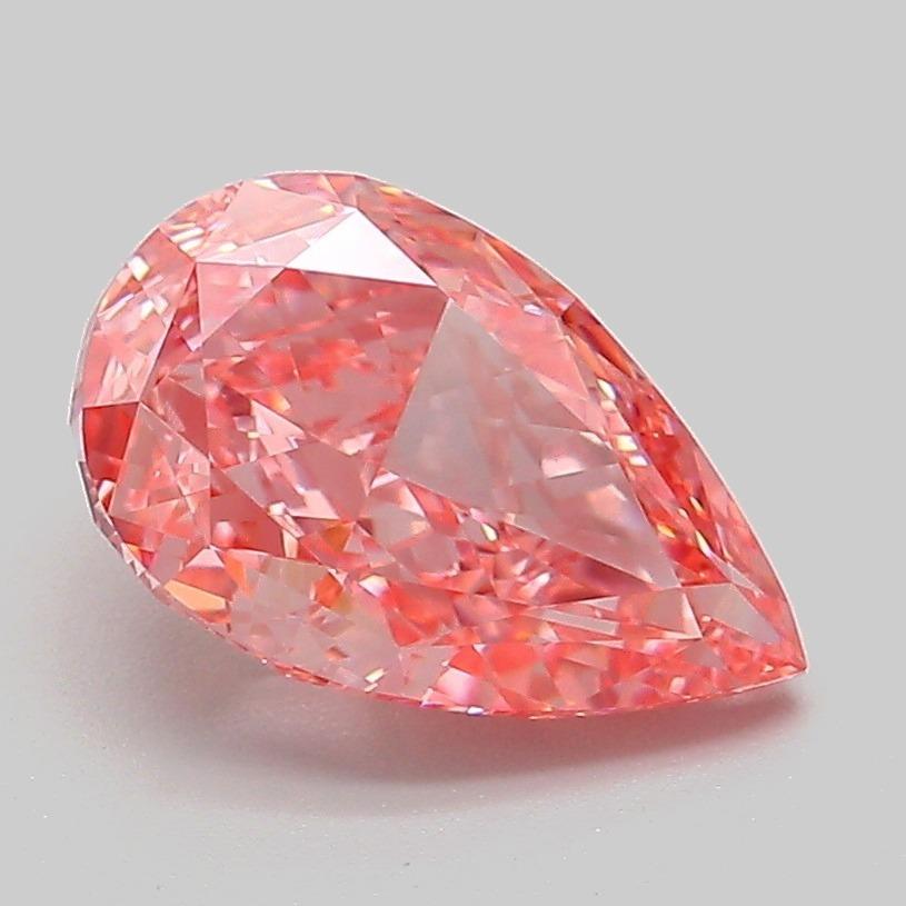 2.03 Ct. Fancy Vivid Pink Pear Lab Grown Diamond