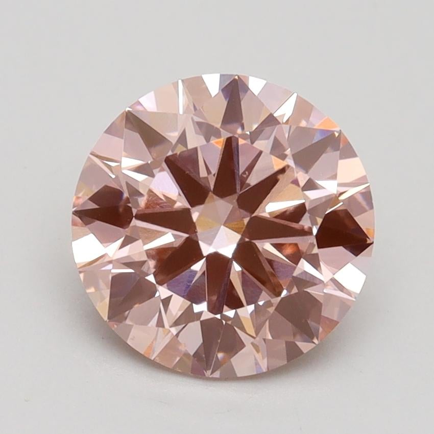 2.04 Ct. Fancy Intense Pink Round Lab Grown Diamond