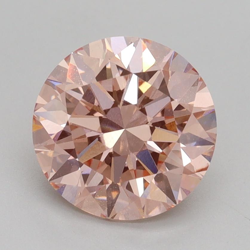 2.13 Ct. Fancy Intense Pink Round Lab Grown Diamond