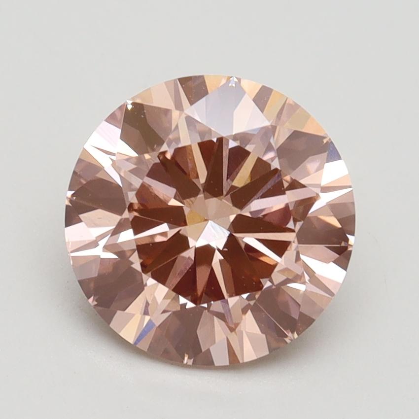 2.11 Ct. Fancy Intense Pink Round Lab Grown Diamond