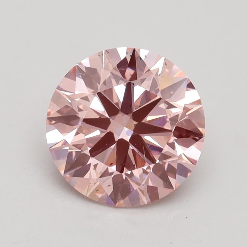 1.61 Ct. Fancy Intense Pink Round Lab Grown Diamond